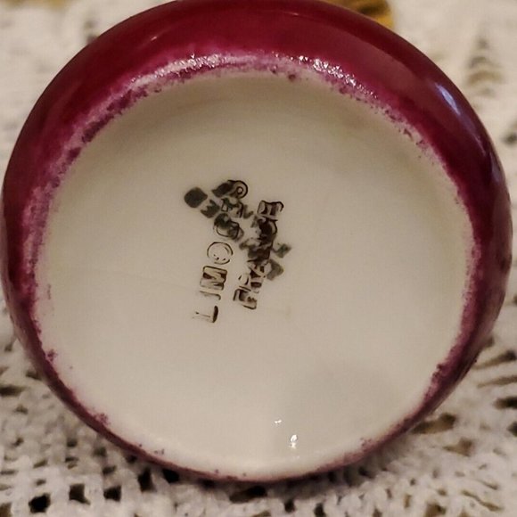 Vintage Courting Couple Porcelain Limoges France Miniature Pitcher Ewer Vase - Picture 5 of 5